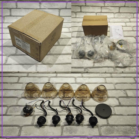 Потолочные люстры — Потолочная люстра Seven Fires Gressan SF4022/5C-BK-CR купить в 