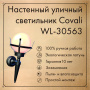 Уличные настенные светильники — Светильник настенный Covali WL-30563 купить в 