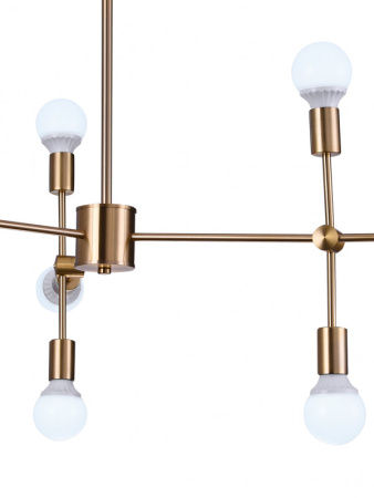 Люстры на штанге — Люстра на штанге Natali Kovaltseva LOFT LUX 75130/6C GOLD купить в  Люстры на штанге — Люстра на штанге Natali Kovaltseva LOFT LUX 75130/6C GOLD купить в