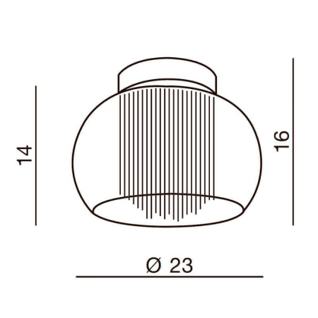 Потолочные светильники — Потолочный светильник Azzardo Rego 23 AZ1001 купить в 