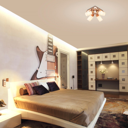 Споты — Спот Eurosvet 20029/1 хром/светлое дерево купить в  Споты — Спот Eurosvet 20029/1 хром/светлое дерево купить в