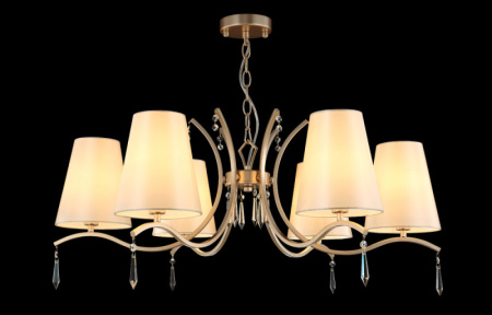 Люстры подвесные — Подвесная люстра Crystal Lux RENATA SP6 GOLD купить в 