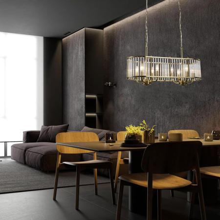 Люстры подвесные — Подвесная люстра Lumien Hall Lariana LH3038/8PR-CO-CL купить в 