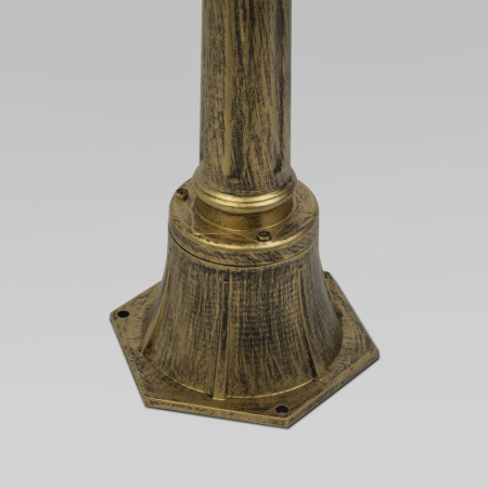 Высокие уличные фонари — Садово-парковый светильник Elektrostandard Sirius F черное золото купить в 