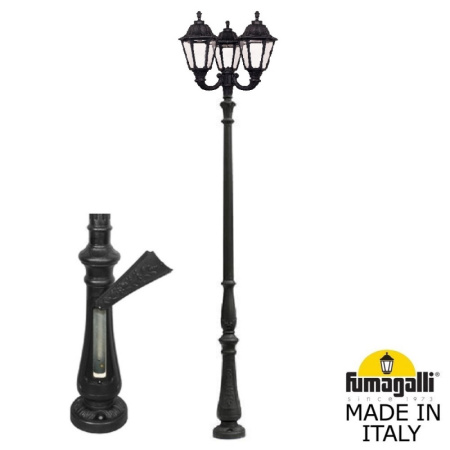 Высокие уличные фонари — Садово-парковый светильник Fumagalli E35.205.R30.AXH27 купить в 