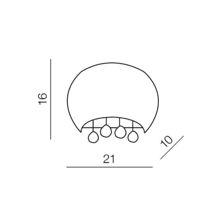 Настенные бра — Настенный светильник Azzardo Caldo wall AZ1004 купить в 