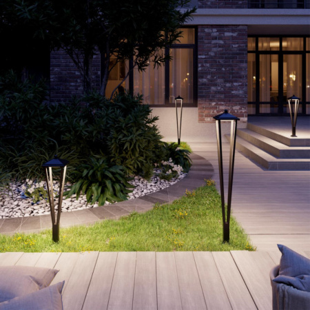 Средние уличные фонари — Садово-парковый светильник Odeon Light 6655/12GL купить в 