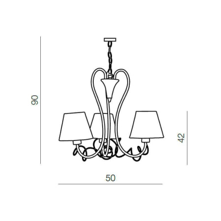 Люстры подвесные — Подвесная люстра Azzardo Giulietta 3 AZ0514 купить в 