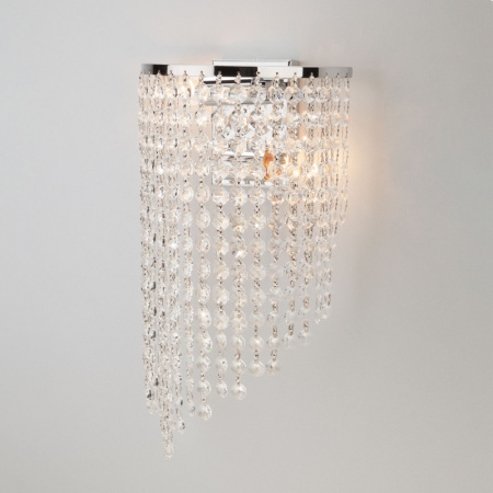 Настенные бра — Бра Eurosvet 3102/2 хром/прозрачный хрусталь Strotskis купить в  Настенные бра — Бра Eurosvet 3102/2 хром/прозрачный хрусталь Strotskis купить в