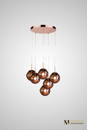 Люстры каскадные — Каскадная люстра AM Group AM352-6CP купить в 