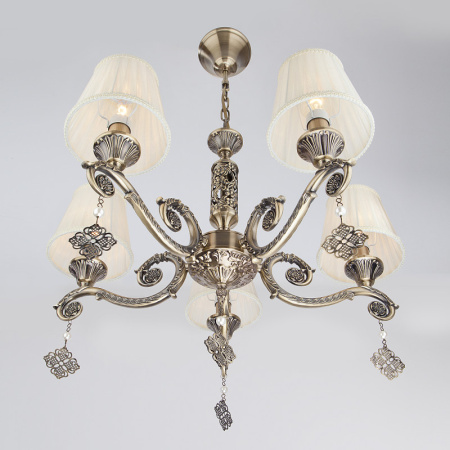 Люстры подвесные — Подвесная люстра Eurosvet 60042/5 античная бронза купить в 