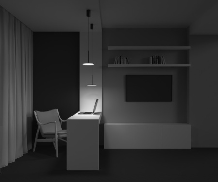 Подвесные светильники — Подвесной светильник Maytoni Technical P076PL-L12W3K-B купить в 