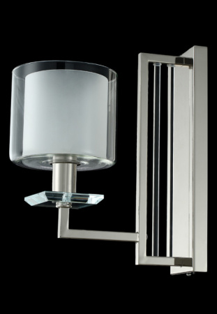 Настенные бра — Бра Crystal Lux NICOLAS AP1 NICKEL/WHITE купить в 