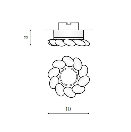 Точечные светильники — Встраиваемый светильник Azzardo Erika AZ2776 купить в 