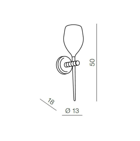Потолочные светильники — Бра Azzardo Izza wall AZ2941 купить в 