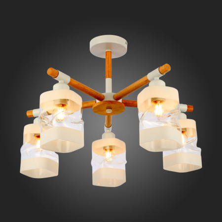 Люстры на штанге — Люстра на штанге Evoluce SLE114502-05 купить в 