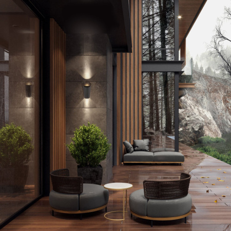 Уличные настенные светильники — Светильник настенный Elektrostandard 1539 TECHNO LED Tronc Серый купить в 