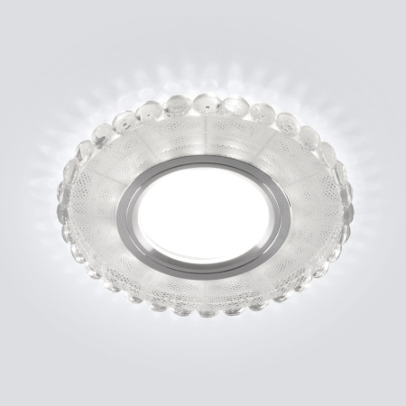 Встраиваемые точечные светильники — Встраиваемый светильник Elektrostandard 2245 MR16 SL/WH зеркальный/белый купить в 