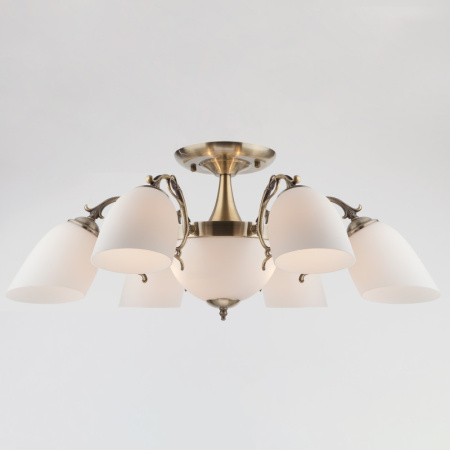 Люстры на штанге — Люстра на штанге Eurosvet 22010/6+2 античная бронза купить в 