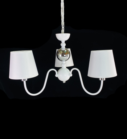 Люстры подвесные — 3357/3 белый+хром купить в 