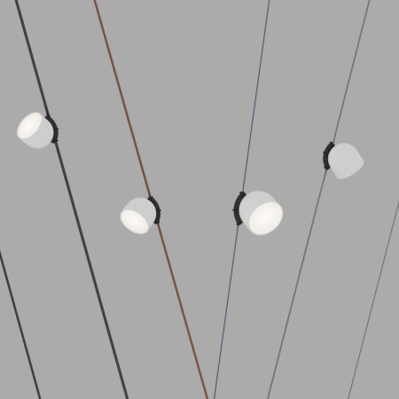 Трековые светильники — Светильник на шине Denkirs DK5542-WH+BK купить в 