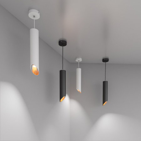 Подвесные светильники — Подвесной светильник Elektrostandard 7011 MR16 WH/GD белый/золото купить в 