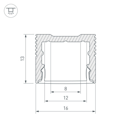 Профили для светодиодных лент — Профиль Arlight 037108 купить в 