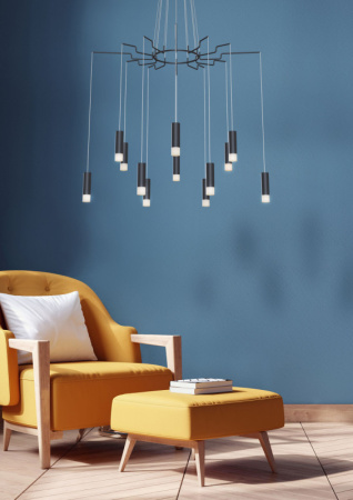 Люстры подвесные — Подвесная люстра Maytoni MOD035PL-12B купить в 