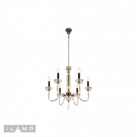 Люстры подвесные — Подвесная люстра iLamp P9474-6 Nickel купить в 