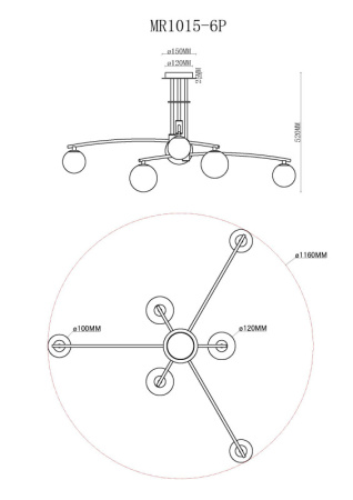 Люстры на штанге — Люстра на штанге MyFar MR1015-6P купить в  Люстры на штанге — Люстра на штанге MyFar MR1015-6P купить в
