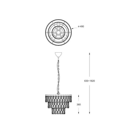 Люстры подвесные — Подвесная люстра Zumaline Anzio P0480-04A-F4AC купить в 