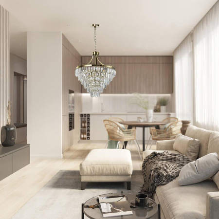 Люстры подвесные — Подвесная люстра Lumien Hall Novello LH0039/9P-CO-CL купить в 