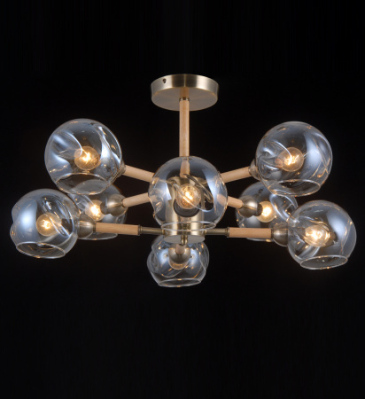 Потолочные люстры — 42342/8 бронза+дерево купить в 