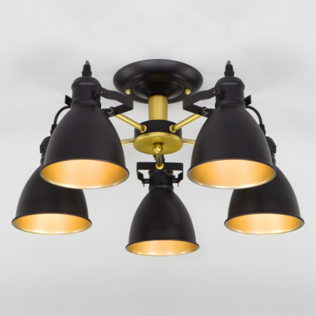 Люстры на штанге — Люстра на штанге Eurosvet 70112/5 черный купить в 