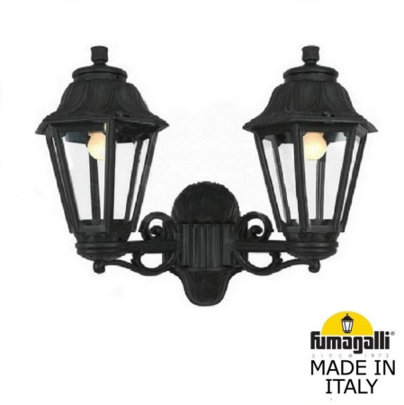 Уличные настенные светильники — Светильник настенный Fumagalli E22.141.000.AXF1R купить в 