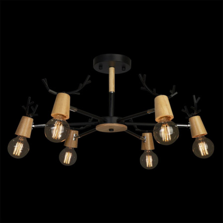 Люстры на штанге — Люстра на штанге LOFT IT 10024/6 Black купить в 