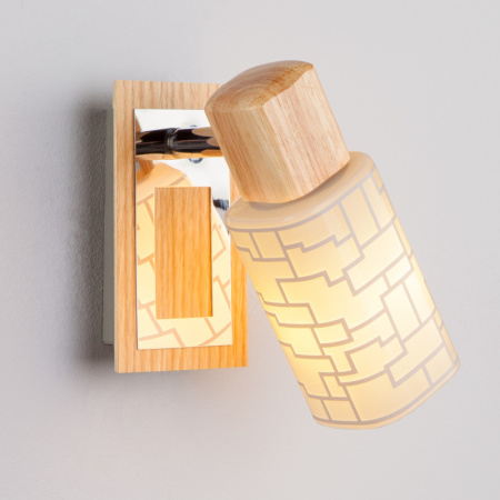 Споты — Спот Eurosvet 20029/1 хром/светлое дерево купить в  Споты — Спот Eurosvet 20029/1 хром/светлое дерево купить в