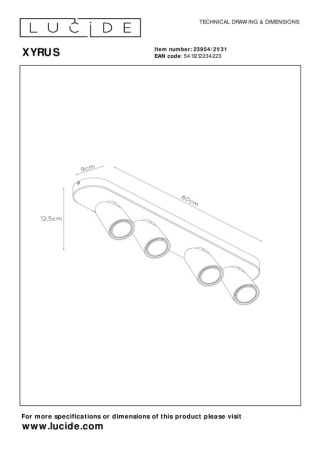 Споты — Спот LUCIDE 23954/21/31 купить в 