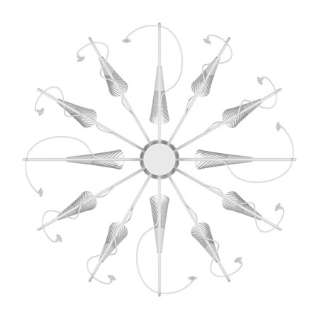 Люстры накладные — Накладная люстра Lightstar 711120 купить в 