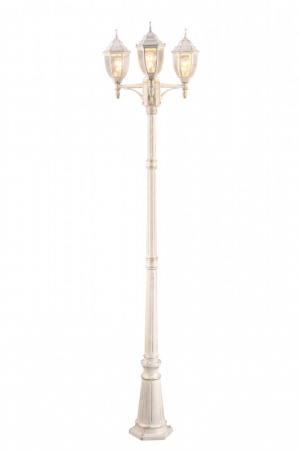 Высокие уличные фонари — Садово-парковый светильник ARTE Lamp A3151PA-3WG купить в  Высокие уличные фонари — Садово-парковый светильник ARTE Lamp A3151PA-3WG купить в