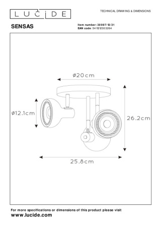 Споты — Спот LUCIDE 30997/13/31 купить в 