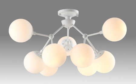 Люстры на штанге — Люстра на штанге Crystal Lux MEDEA PL9 WHITE купить в 