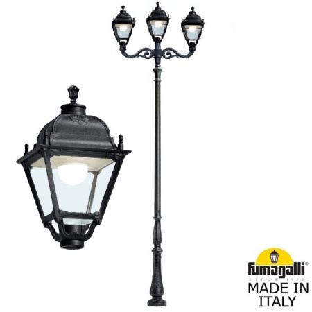 Высокие уличные фонари — Садово-парковый светильник Fumagalli U33.208.M21.AXH27 купить в 