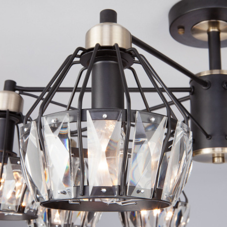 Люстры на штанге — Люстра на штанге Eurosvet 70075/8 черный купить в 