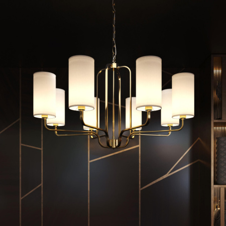 Люстры подвесные — Подвесная люстра Eurosvet 60128/8 золото купить в 