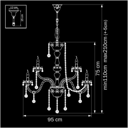 Потолочные люстры — Подвесная люстра Osgona Vidare 738152 купить в 