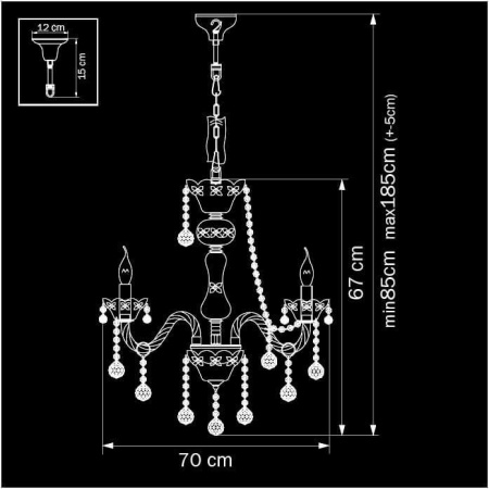 Потолочные люстры — Подвесная люстра Osgona Vidare 738082 купить в 