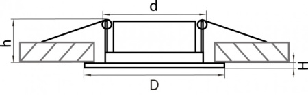 Встраиваемые точечные светильники — Встраиваемый светильник Lightstar 011057 купить в 