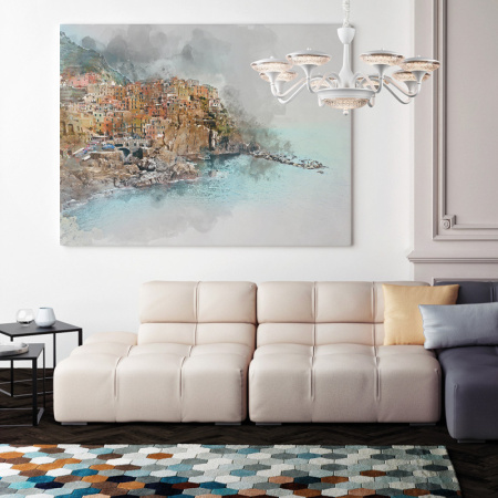 Люстры подвесные — Подвесная люстра ARTE Lamp A5168LM-8WH купить в  Люстры подвесные — Подвесная люстра ARTE Lamp A5168LM-8WH купить в