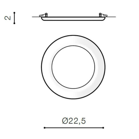 Cветильники потолочные встраиваемые — Встраиваемый светильник Azzardo Linda 23 AZ2247 купить в  Cветильники потолочные встраиваемые — Встраиваемый светильник Azzardo Linda 23 AZ2247 купить в